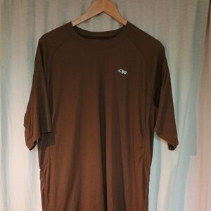 Outdoor Research Brown Short Sleeve Tee Casual Crew Neck